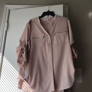 CK slightly military style dress shirt